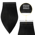 (#1) Jet Black Tape Weft Hair Extensions 20CM 4Pcs