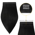 (#1) Jet Black Tape Weft Hair Extensions 20CM 4Pcs