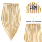 40*0.8cm long invisible tape in hair extensions 2Pcs virgin human hair (#P18/613)