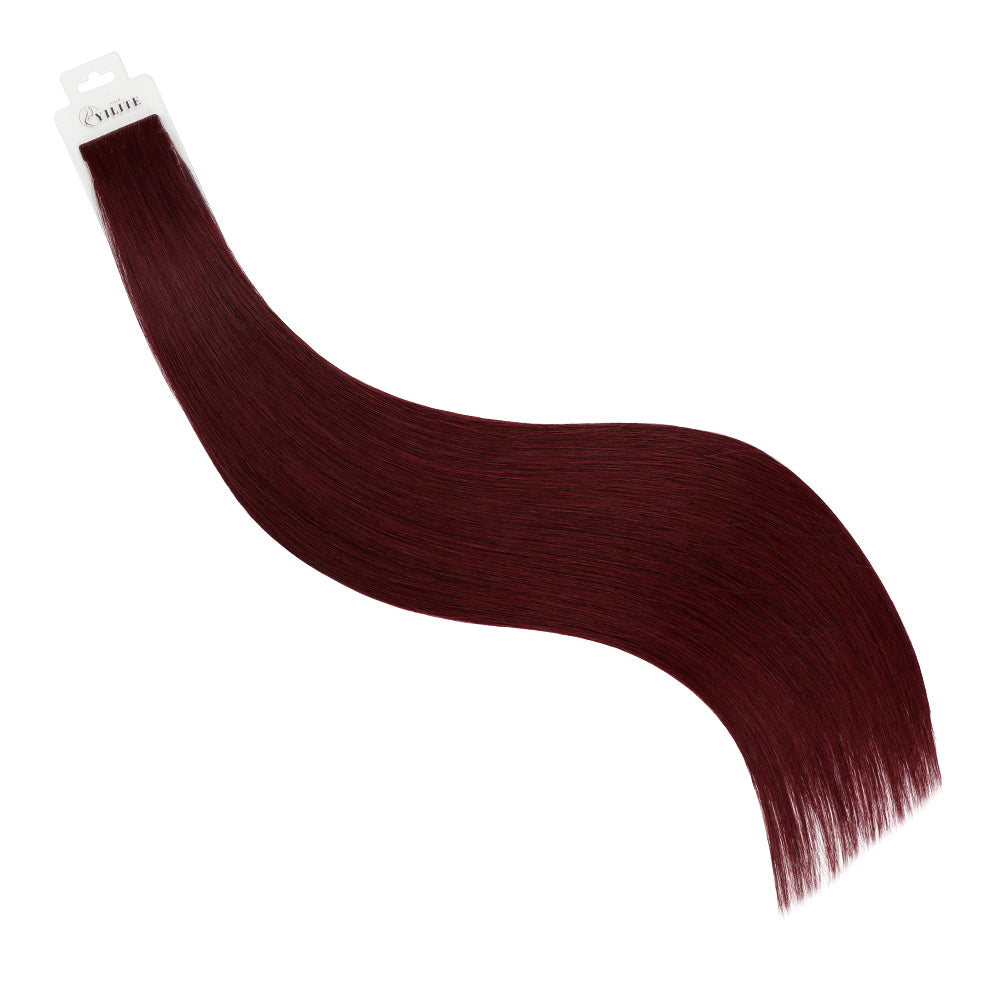 YiliteVip (#99J) Burgundy Invisible Tape In Extensions 20Pcs