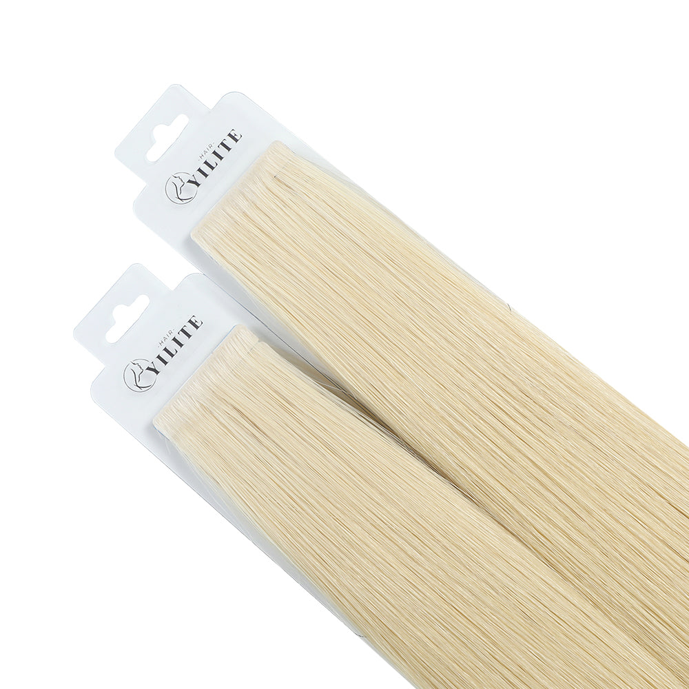 YiliteVip (#60) Platinum Blonde Invisible Tape In Extensions 20Pcs