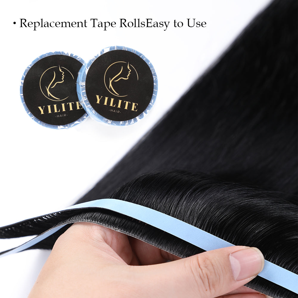 YiliteVip Replacement Tape for Hair Extensions Blue Tape (1PC/274 x 0.8 cm/108 x 0.3 Inch)