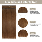 YiliteVip (#6) Chestnut Brown Tape Weft Hair Extensions