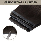 YiliteVip (#1B) Natural Black Butterfly Weft Hair Extensions
