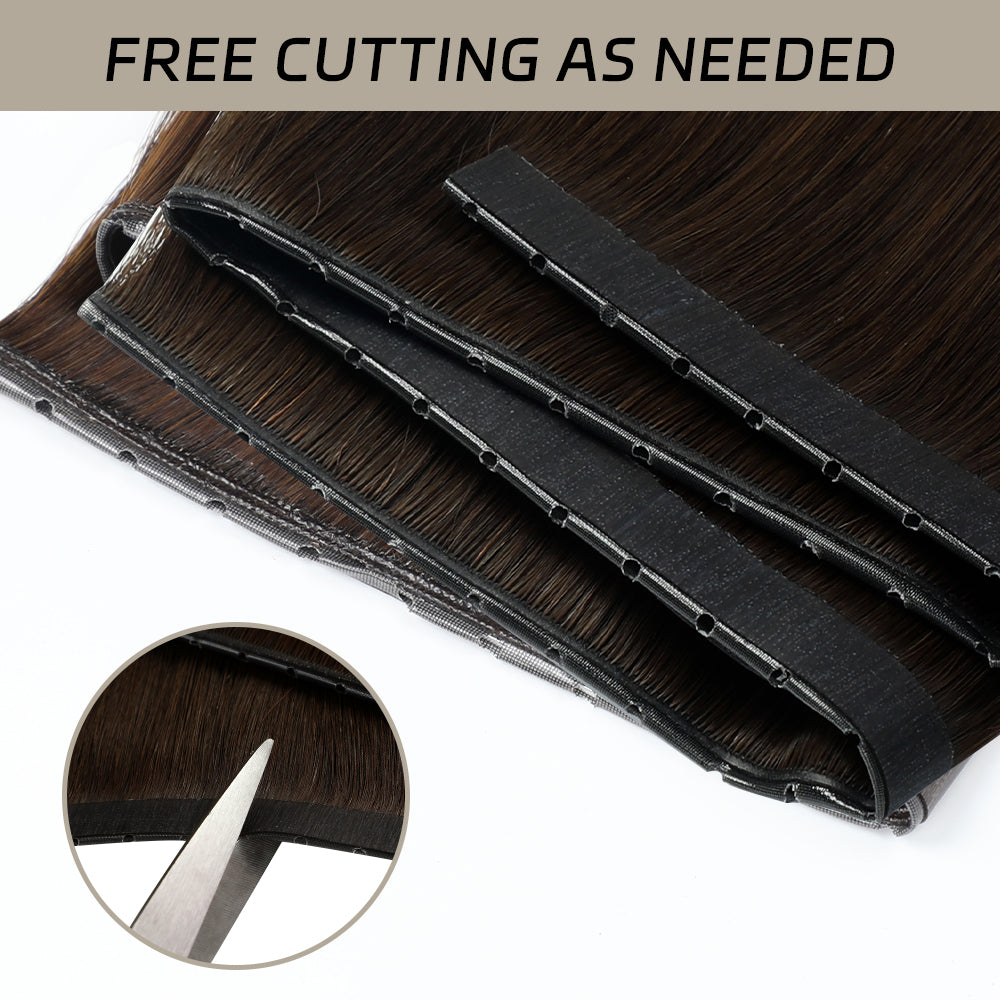 YiliteVip (#2) Darkest Brown Butterfly Weft Hair Extensions