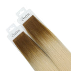 YiliteVip (#T8/60) Light Brown to Platinum Blonde Invisible Tape In Extensions 20Pcs
