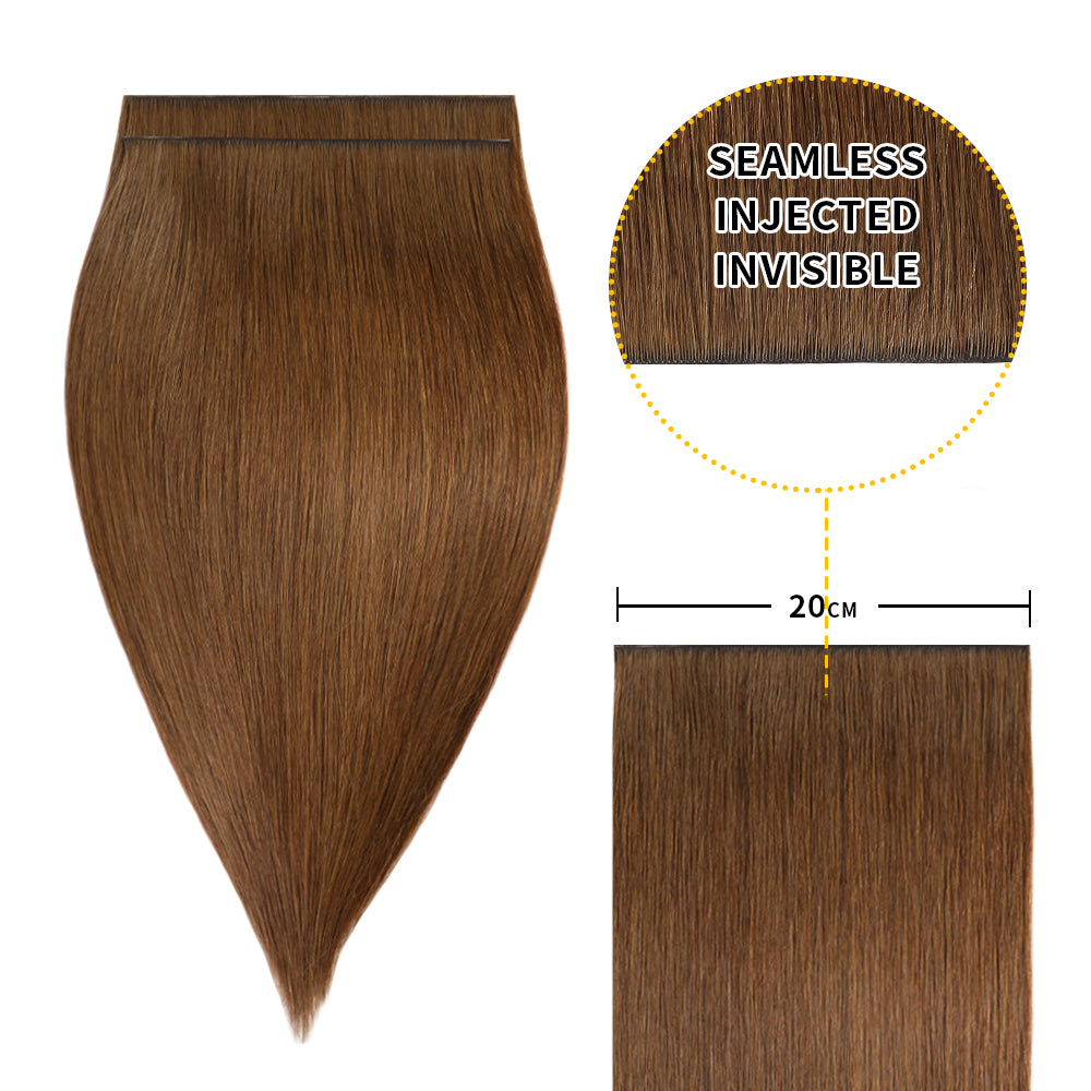YiliteVip (#6) Chestnut Brown Tape Weft Hair Extensions
