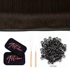 YiliteVip (#2) Darkest Brown Butterfly Weft Hair Extensions