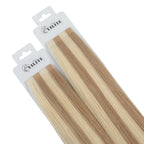 YiliteVip (#P18/613) Ash Blonde Highlights Invisible Tape In Extensions 20Pcs