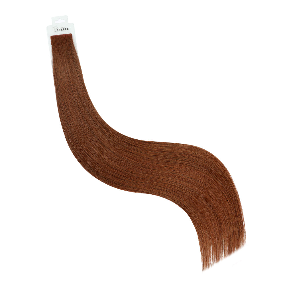 YiliteVip (#33) Dark Auburn Invisible Tape In Extensions 20Pcs