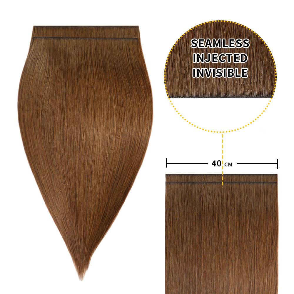 YiliteVip (#6) Chestnut Brown Tape Weft Hair Extensions