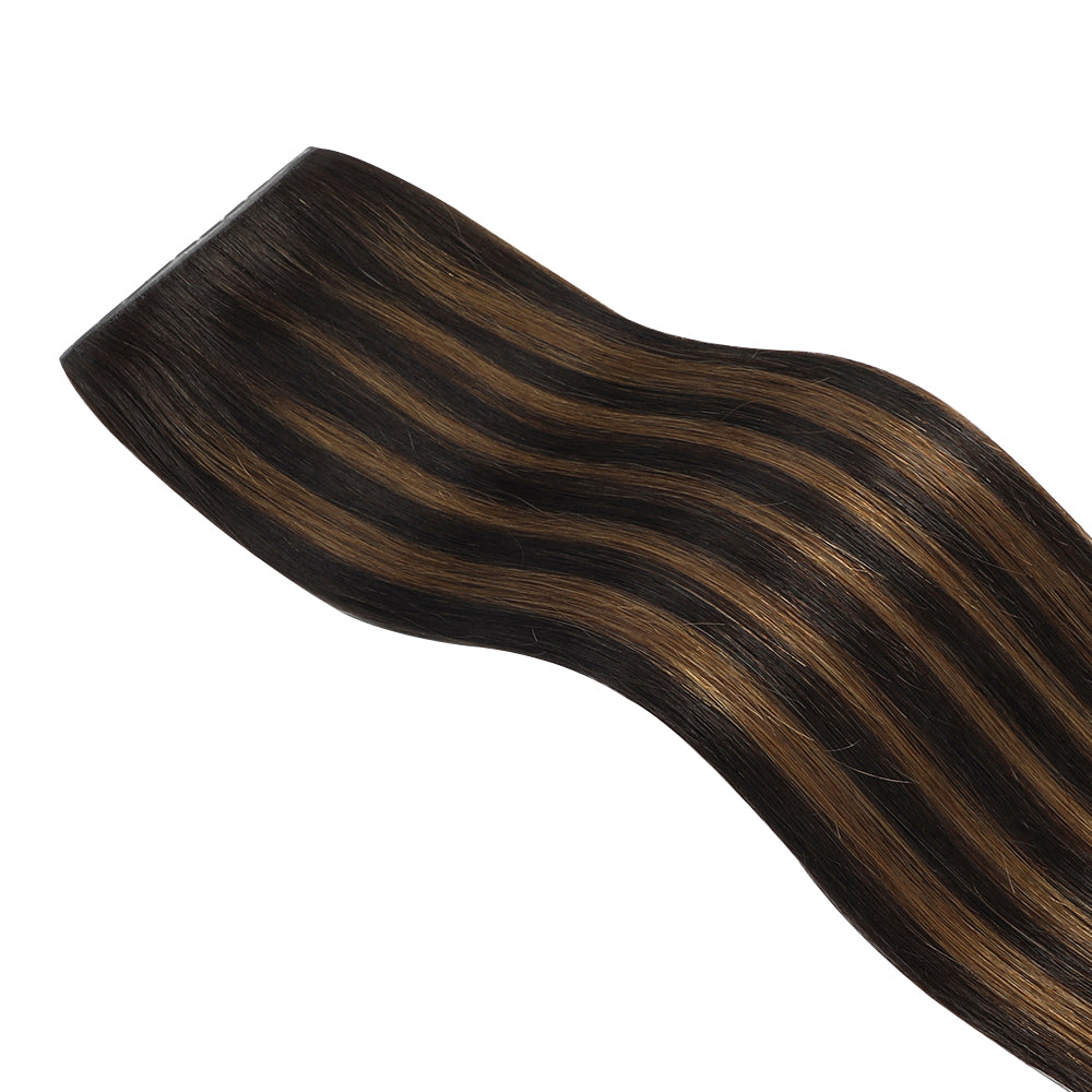 YiliteVip (#P1B/6/T1B) Natural Black Balayage Butterfly Weft Hair Extensions