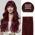 YiliteVip (#99J) Burgundy Invisible Tape In Extensions 20Pcs