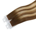 YiliteVip (#P6/613/T4) Brown to Blonde Balayage Invisible Tape In Extensions 20Pcs