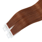 YiliteVip (#33) Dark Auburn Invisible Tape In Extensions 20Pcs
