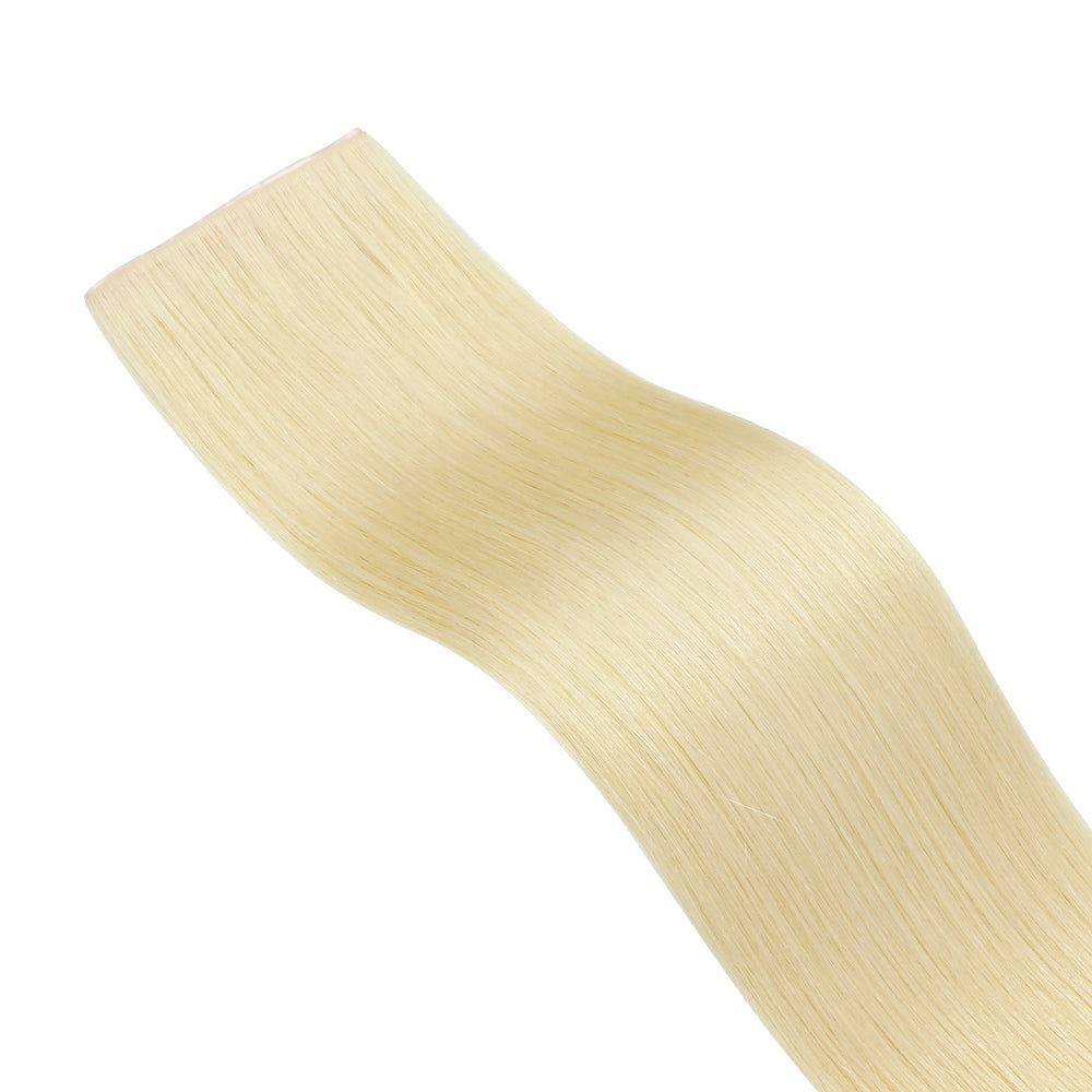 YiliteVip (#60) Platinum Blonde Butterfly Weft Hair Extensions