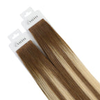 YiliteVip (#P6/613/T4) Brown to Blonde Balayage Invisible Tape In Extensions 20Pcs