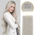 YiliteVip Silver Invisible Tape In Extensions 20Pcs