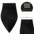 40*0.8cm long invisible tape in hair extensions 2Pcs virgin human hair (#1 Jet Black)