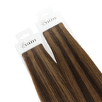 YiliteVip (#P2/6) Darkest Brown Chestnut Balayage Invisible Tape In Extensions 20Pcs
