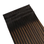(#P1B/6/T1B) Natural Black Balayage Tape Weft Hair Extensions 4Pcs