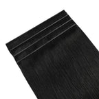 (#1) Jet Black Tape Weft Hair Extensions 4Pcs