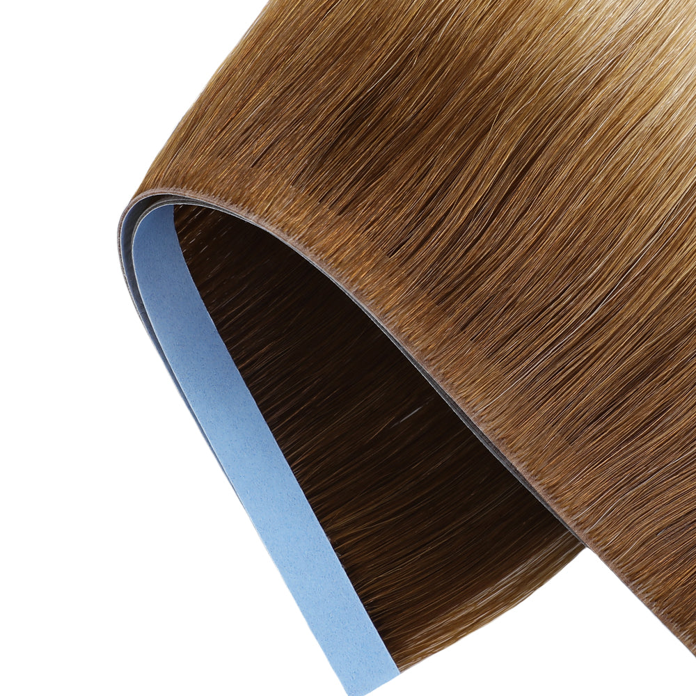 Zoomed View of (#T8/60) Tape Weft Hair Extensions