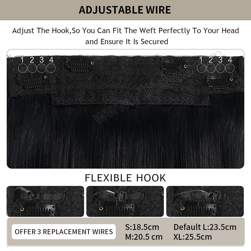 Details About the Flexible Hook Design in (#1) and Replacement Wires in Various Sizes (S, M, L, XL)