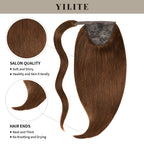 YiliteVip (#4) Chocolate Brown Wrap Around Ponytail Extensions