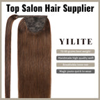 YiliteVip (#4) Chocolate Brown Wrap Around Ponytail Extensions