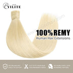 (#60) Platinum Blonde Wrap Around Ponytail Extension Virgin Human Hair