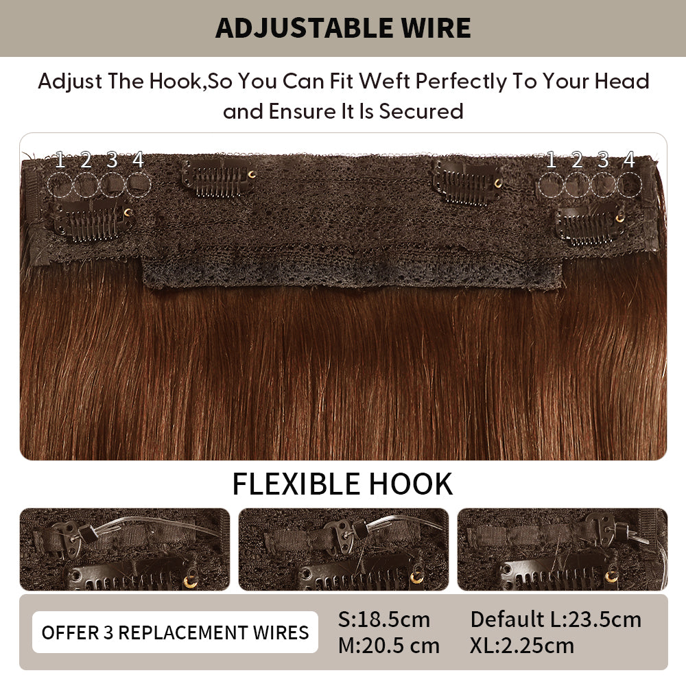 Details About the Flexible Hook Design in (#6) and Replacement Wires in Various Sizes (S, M, L, XL)