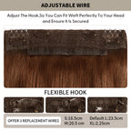 Details About the Flexible Hook Design in (#6) and Replacement Wires in Various Sizes (S, M, L, XL)