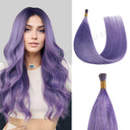 Model Wearing Rose Purple I Tip Extensions