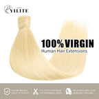 (#613) Bleach Blonde Wrap Around Ponytail Extension Virgin Human Hair