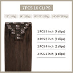 (#60) Platinum Blonde Classic Clip Ins 7Pcs 16 Clips Set
