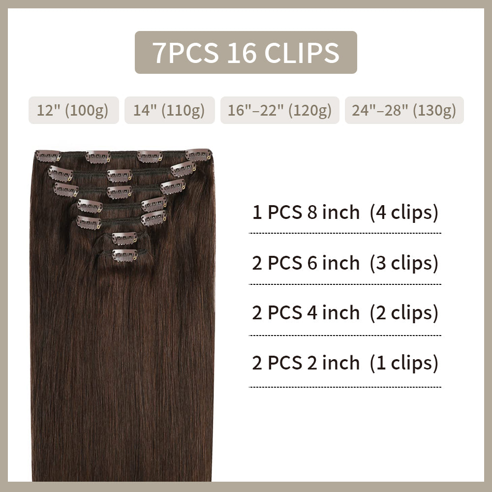 YiliteVip (#4) Chocolate Brown Classic Clip Ins