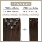 YiliteVip (#2) Darkest Brown Classic Clip Ins