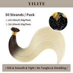 (#T2/60) U Tip Hair Extensions 50 Strands Per Pack