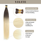 (#T2/60) I Tip Extensions with Italian Keratin Glue, 100% Virgin Hair, Healthy Ends