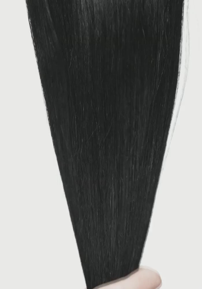 YiliteVip (#1) Jet Black Mini Tape In Hair Extensions 20Pcs