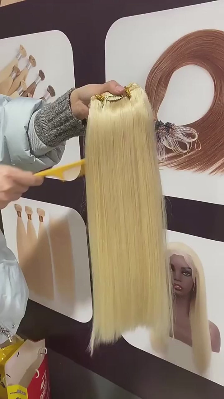 YiliteVip (#1) Jet Black Invisible Wire Hair Extensions